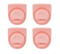 Juego de 4 sellos de silicona para botellas de agua, a prueba de fugas, junta de tapa de vaso aislada, piezas de repuesto reutilizables aptas para lavavajillas (rosa)