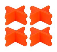 Juego de 4 separadores de cubierta ABS, discos de nivelación de diferentes grosores para la alineación de suelos, proyectos de construcción y exteriores, plástico ABS