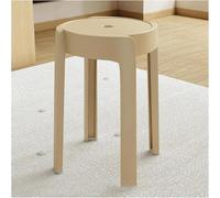 Juego de 4 sillas de comedor apilables modernas de plástico, taburetes ligeros sin respaldo para cocina y eventos, altura del asiento de 18 pulgadas, soporta hasta 300 kg