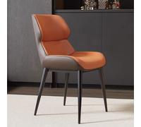 Juego de 4 sillas de comedor tapizadas con reposabrazos y respaldos, patas de metal, cojines gruesos, elegante asiento de cocina y sala de estar, casual y cómodo para comedor, dormitorio y restaurante
