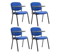 Juego de 4 sillas ken en tela con mesa plegable azul 71x53x81 cm