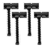 Juego de 4 Sillines Compensados para Bajo Eléctrico, Mejora de Afinación Precisa, Accesorios de Puente con Tornillos de Resorte Negro, for Músicos Profesionales y Estudiantes en Estudio o Concierto