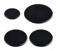 Juego de 4 sombreros de cocina para estufas de gas medianas, calor uniforme | Juego de 4 piezas, tamaños de 55 mm/75 mm/100 mm, construcción de aluminio de hierro, propagación uniforme de la llama