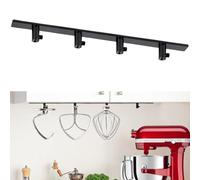 Juego de 4 soportes de almacenamiento para accesorios de batidora, soporte de pared universal para batidores, ganchos para amasar y accesorios, organización que ahorra espacio, incluye almohadilla