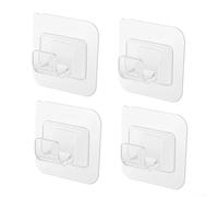 Juego de 4 soportes fiables para barra de cortina para una instalación y apoyo seguros