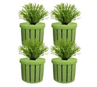 Juego de 4 soportes para plantas de acuario, cesta de malla para plantas de acuario, decoración de agua para apartamentos, hotel, restaurante, tienda