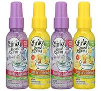 Juego de 4 Stinky Bowl Spray 1.85oz - Antes de ir al desodorizador del baño del inodoro - Características Fresh Citrus Scent and Lavender Scent!