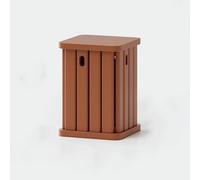 Juego de 4 taburetes apilables multifuncionales de madera maciza, versátiles como mesa auxiliar o mesita de noche