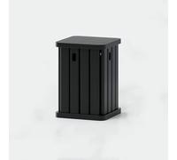 Juego de 4 taburetes apilables multifuncionales de madera maciza, versátiles como mesa auxiliar o mesita de noche