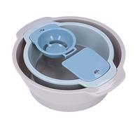 Juego de 4 tamices apilables para hornear y drenar pasta verduras harina espacio ahorrador diseño liviano malla fina para cocina