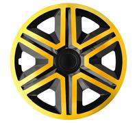 Juego de 4 tapacubos ACTION doublecolor tapacubos universales color oro/negro