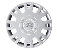 Juego de 4 tapacubos adaptables - para Citroen C4 / Berlingo - Diámetro de 15 Pulgadas - con Logotipo Cromado - No Originales