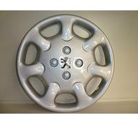 Juego de 4 tapacubos adaptables - para Peugeot 206/306/406/806 / Ranch/Partner/Bipper - Diámetro de 15 Pulgadas - con Logotipo Cromado - No Originales