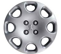 Juego de 4 tapacubos adaptables - para Peugeot 307/107/207/308 / 407/1007 / 4007 / Tepee/Partner/Ranch - Diámetro 15" - No Originales