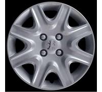 Juego de 4 tapacubos adaptables - para Peugeot 308/207 - Diámetro 15 Pulgadas - con Logotipo Cromado - no Originales