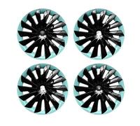 Juego de 4 tapacubos de Repuesto para Rueda de 18 Pulgadas, Compatible con Tesla Model 3 Highland 2024 2025, Sword Shadow, Accesorios de Cubierta de llanta Completa.(Ice Blue)