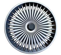 Juego de 4 tapacubos for llantas 16 pulgadas, universales(Silver Black)