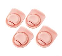 Juego de 4 tapones de silicona para beber 19/24/32/40 onzas, tapa de repuesto con botellas de agua de plástico, inserto de sellado seguro (rosa)