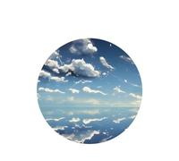 Juego de 4 tarjetas aromáticas para coche, diseño de cielo azul y nubes blancas, para colgar en el armario, baño, ambientadores de coche, de larga duración