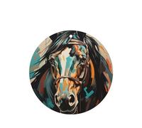 Juego de 4 tarjetas aromatizantes de coche con imágenes de caballos coloridos, para colgar en el armario, baño, ambientadores de coche, de larga duración