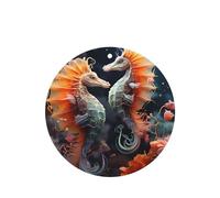 Juego de 4 tarjetas aromatizantes para coche, diseño de caballitos de mar, para armario, baño, ambientadores de coche, de larga duración