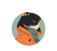 Juego de 4 tarjetas aromatizantes personalizadas para coche, diseño de avatar, para colgar en el armario, baño, ambientadores de coche, de larga duración