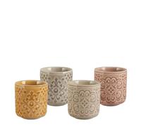 Juego de 4 tazas de café de porcelana Bella Terra