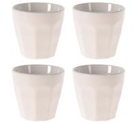 Juego de 4 tazas de porcelana 90 ml 6 cm