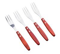 Juego de 4 Tenedores BBQ para carne en acero inoxidable Bergner