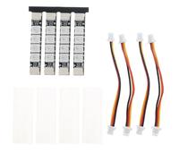 Juego de 4 tiras de luces LED para drones 2812, luz programable, FPVs Quadcopter, accesorios de iluminación