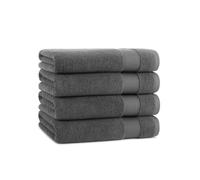 Juego de 4 toallas de baρo Arkwright: 100 % algodσn, 600 g/m², sϊper suaves, de secado rαpido y absorbentes. Imprescindibles de lujo para hoteles