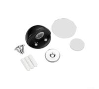 Juego de 4 topes magnéticos fuertes para puerta hechos de acero inoxidable con opciones de montaje dobles para proteger las paredes y mantener las puertas abiertas en hogares, oficinas, cocinas, color