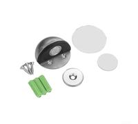 Juego de 4 topes magnéticos fuertes para puertas hechos de acero inoxidable con doble opción de montaje para proteger las paredes y mantener las puertas abiertas en hogares, oficinas, cocinas, color