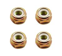 Juego de 4 tuercas de hoja M10 x 1,25 pasos izquierdos, fijación de cuchilla y cabezal de corte para desbrozadora, tuerca de cabeza desbrozadora - tuerca de rosca izquierda para montaje seguro y