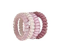 Juego de 4 Uds anillos for el pelo en espiral for mujer, cordón cable telefónico, diademas elásticas, accesorios for lazos for cabello para coletas para mujeres y niñas(Purple)
