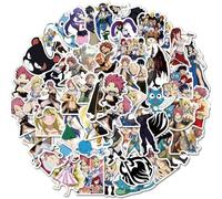 Juego de 4 unidades de Fairy Tail Mochila de Estudiante Anime Lucy Heartfilia Mochila Estampado de Dibujos Animados Bolso Bolso de Lápices Mochila Escolar Pegatinas Unisex Mochila Escolar Bolsa de