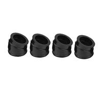 Juego de 4 Uniones de Bota de Admisión para Carburador de Motocicleta, Plástico Duradero, Negro, Tamaño 5x5.5x3.5 cm - Sellado Óptimo, Resistente al Aceite, Compatible con Modelo