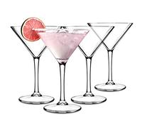 Juego de 4 vasos de Martini de 220 ml para cóctel, Martini, fiesta, en forma de V, clásico, para beber Martini, Mocktail, espresso, bebidas frías mezcladas, vasos para servir para fiestas, barware,