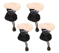 Juego de 4 Zapatos para Mascotas - Botas Impermeables para Perros con de Goma Antideslizante y Forro cálido, Flexibles de fácil Cuidado, adecuadas para una