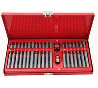 Juego de 40 Bits Torx, Hex y XZN Spline en maletín de aluminio. Puntas para atornillar