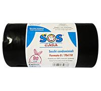 'Juego de 40 bolsas 70 x 110 neri * 8 piezas "SOS Casa riordino