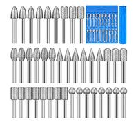 Juego de 40 brocas de diamante para tallado de piedra de 1/8 pulgadas para pulir piedra de grabado