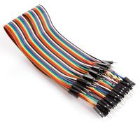 Juego de 40 Cables JUMPER NSR Macho-Macho (30cm) - WHADDA WPA413