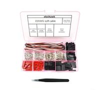 Juego de 40 conectores con cable de 22 AWG, pines de crimpado y pinzas, compatible con jst SYP, para futaba, JR para drones de coches RC