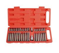 Juego de 40 llaves de vaso de aleación de acero resistente, incluye funda portátil para almacenamiento organizado y fácil acceso de aleación de acero con múltiples tamaños