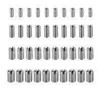 Juego de 40 Piezas de Casquillos Roscados, Adaptadores Helicoil M10 a M8, M8 a M6, M6 a M4, M4 a M2, Insertos de Rosca en Acero Inoxidable para Metal y Plástico