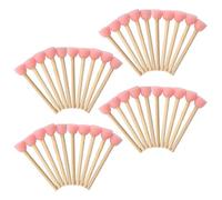 Juego de 40 pinceles de espuma, esponja para pintura, pincel de mango de madera, pinceles de pintura infantil, ideal para niños y adultos