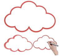 Juego de 40 tarjetas de moderación, diseño de nube, maletín de moderación, nubes, papel, moderación, maletín, para escuela, oficina, presentación, presentación profesional, 14 x 23 cm