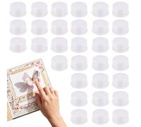Juego de 40 tarjetas giratorias para manualidades | Mini rodamiento giratorio de metal para escuela, hogar, dormitorio, apartamento, habitación