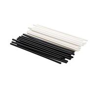 Juego de 40 teclas de guitarra Yootones laterales para guitarra baja (blanco + negro)